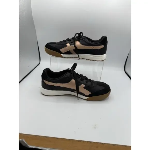 Skechers Zinger Metallic Black Rose Gold Sneakers Women’s Size 7.5 - Picture 2 of 7